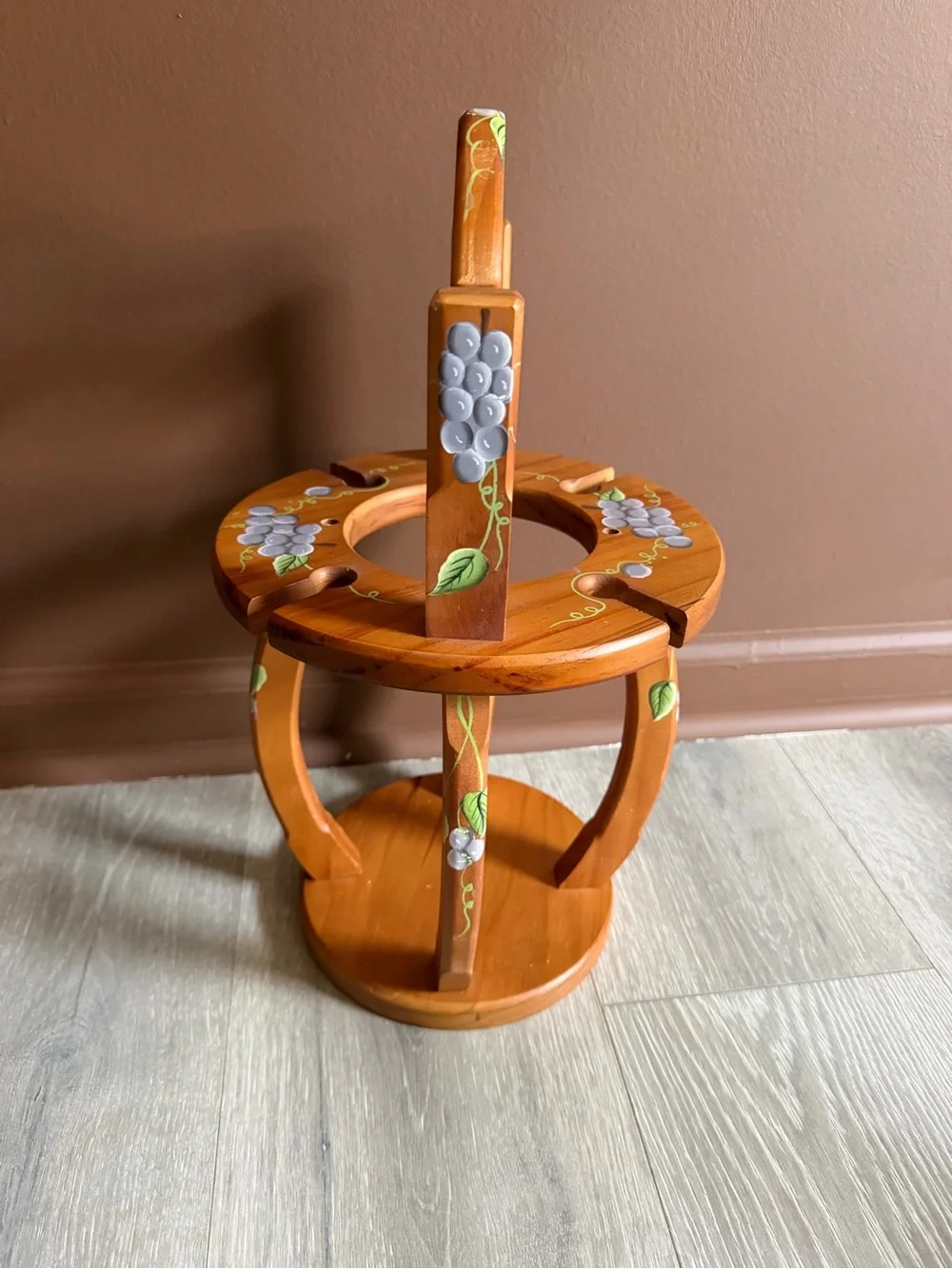 Wooden Wine Glass Holder